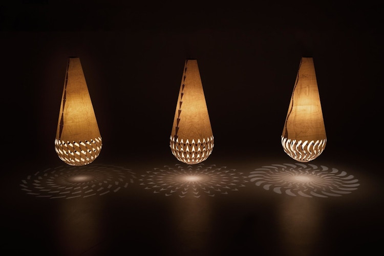 Basket of Light Feature Lighting Designer David Trubridge New Zealand Lights 0000 All Baskets of Light Dark room