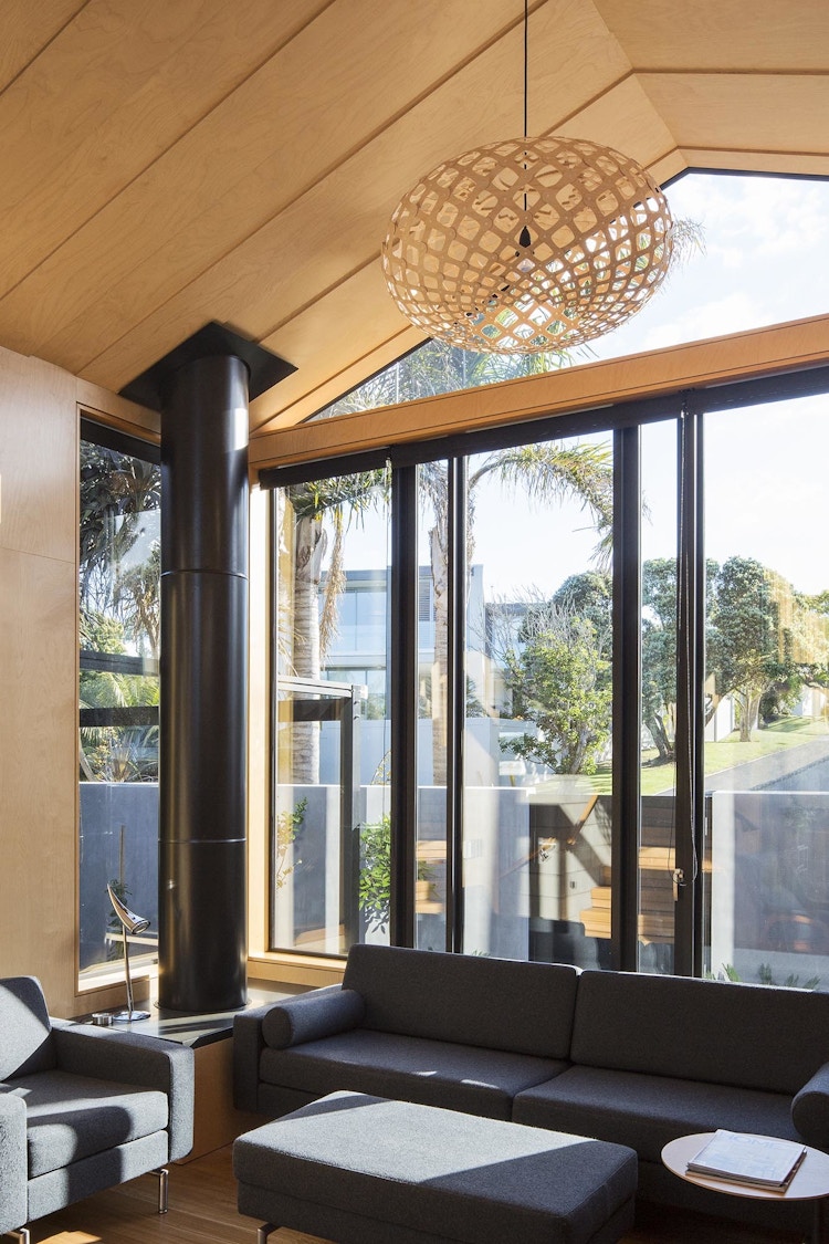 Kina Pendant Light Designer David Trubridge New Zealand Bamboo Plywood 0004 Kina 1000mm Natural Lounge Space Strachan Gr