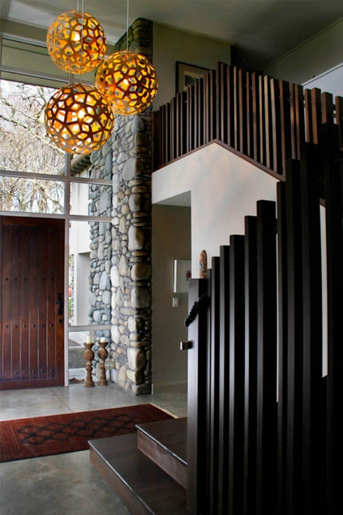 David Trubridge Design Coral 600 Orange Stairwell