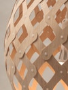 Nikau Pendant Lighting Designer David Trubridge New Zealand Light 0003 Nikau Natural Front Detail